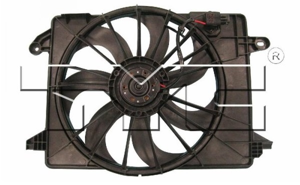 TYC Radiator Single Electric Fan 09-up LX, Challenger - Click Image to Close